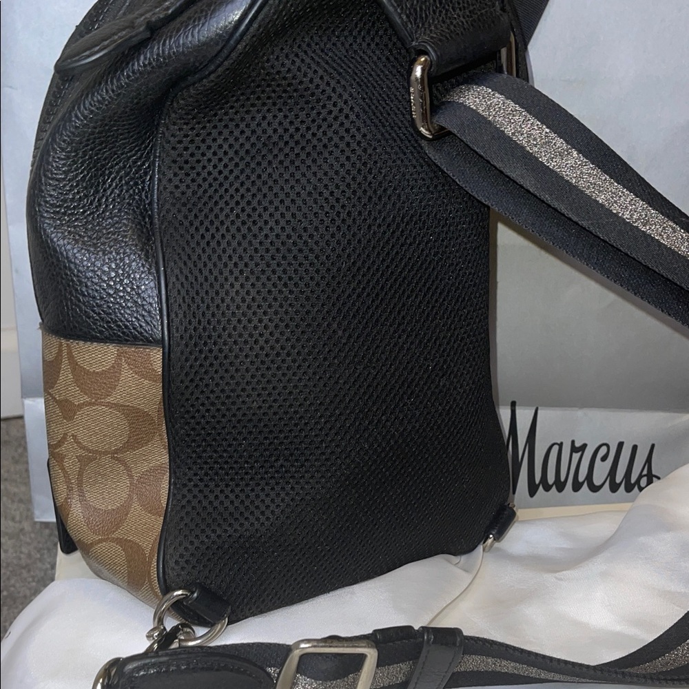 Coach Dark Brown and Tan Signature Backpack Limited Edition - Picture 5 of 12